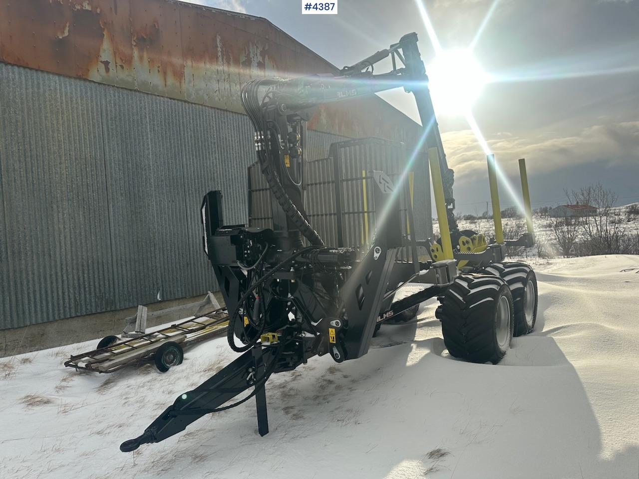 2023 Palms u12 timber trailer w/ Palms 5,85 krane. Never used. - Kokvedēja piekabe: foto 4 2023 Palms u12 timber trailer w/ Palms 5,85 krane. Never used. - Kokvedēja piekabe: foto 4