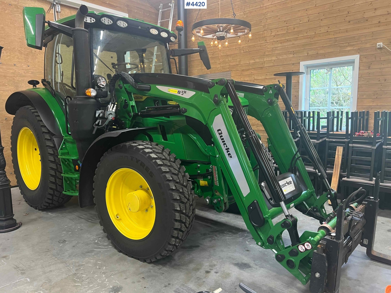 2024 John Deere 6150R w/ Quicke Front Loader & Bucket - Traktors: foto 4 2024 John Deere 6150R w/ Quicke Front Loader & Bucket - Traktors: foto 4
