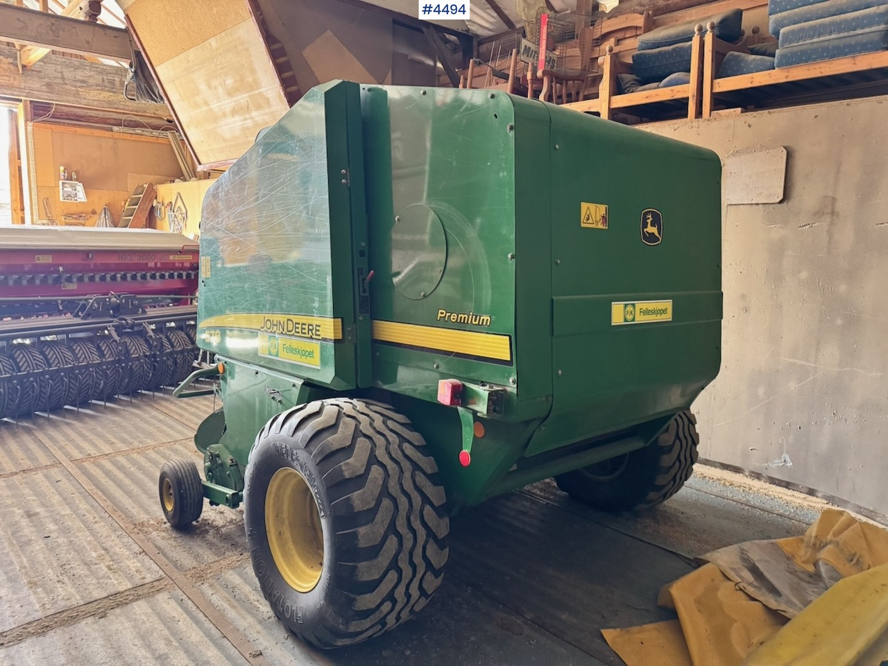 Ca. 2010 John Deere 578 Round Baler. Low hours / Lightly used. - Siena sagatavošanas tehnika: foto 5 Ca. 2010 John Deere 578 Round Baler. Low hours / Lightly used. - Siena sagatavošanas tehnika: foto 5