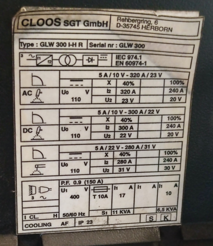 GLOOS SGT GLW 300 - Metināšanas iekārtas: foto 2 GLOOS SGT GLW 300 - Metināšanas iekārtas: foto 2