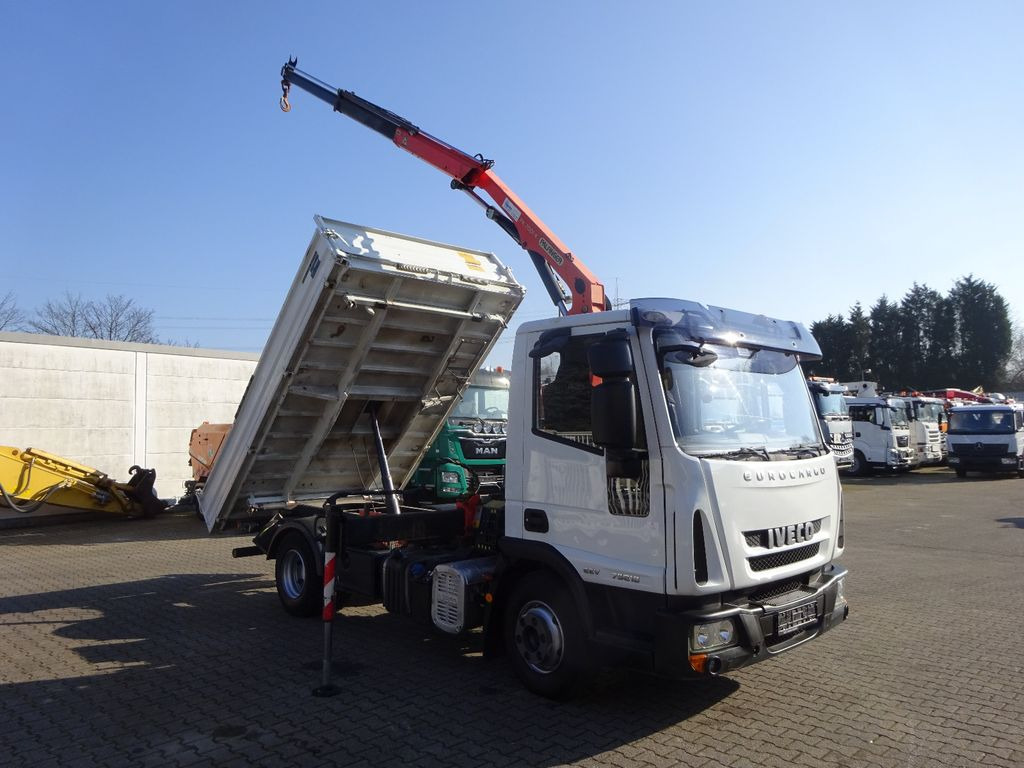 Iveco ML75E18K MEILLER 3Skipper mit PK 7001 Kran 4x2 - Kravas automašīna pašizgāzējs, Kravas auto ar manipulatoru: foto 5 Iveco ML75E18K MEILLER 3Skipper mit PK 7001 Kran 4x2 - Kravas automašīna pašizgāzējs, Kravas auto ar manipulatoru: foto 5