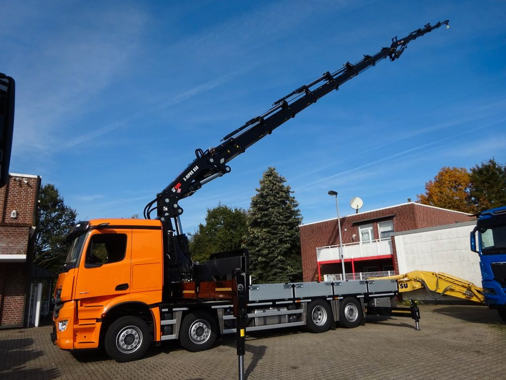 Mercedes-Benz 3751 Arocs Pritsche + HIAB 858 + JIB 8x2 - Kravas auto ar manipulatoru, Bortu kravas automašīna/ Platforma: foto 1 Mercedes-Benz 3751 Arocs Pritsche + HIAB 858 + JIB 8x2 - Kravas auto ar manipulatoru, Bortu kravas automašīna/ Platforma: foto 1