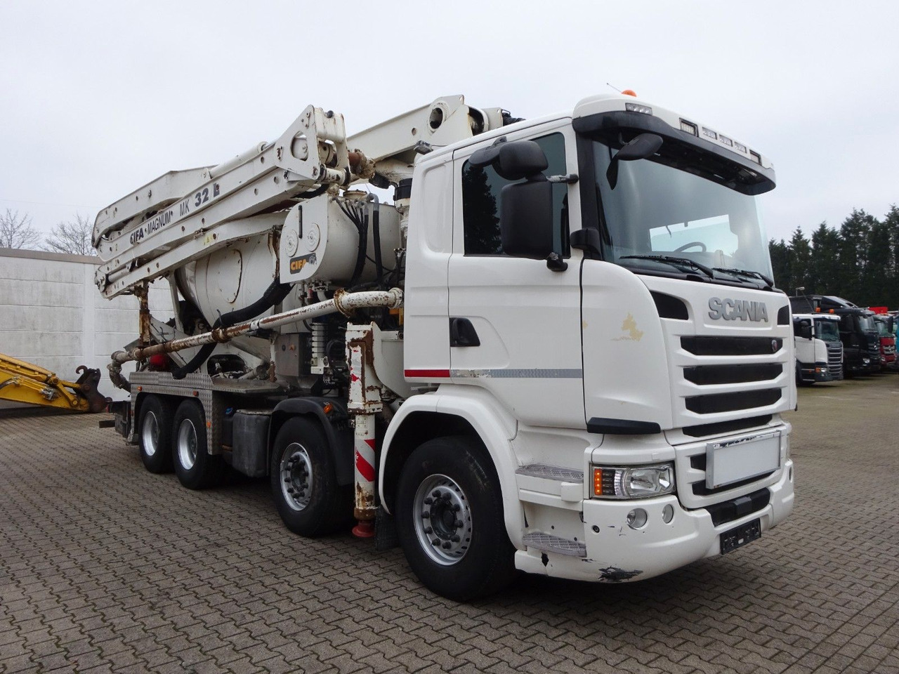 Scania PUMI CIFA 32 Meter 4 Knick. Scania PUMI CIFA 32 Meter 4 Knick * Betonpumpe - Betona sūknis: foto 1 Scania PUMI CIFA 32 Meter 4 Knick. Scania PUMI CIFA 32 Meter 4 Knick * Betonpumpe - Betona sūknis: foto 1