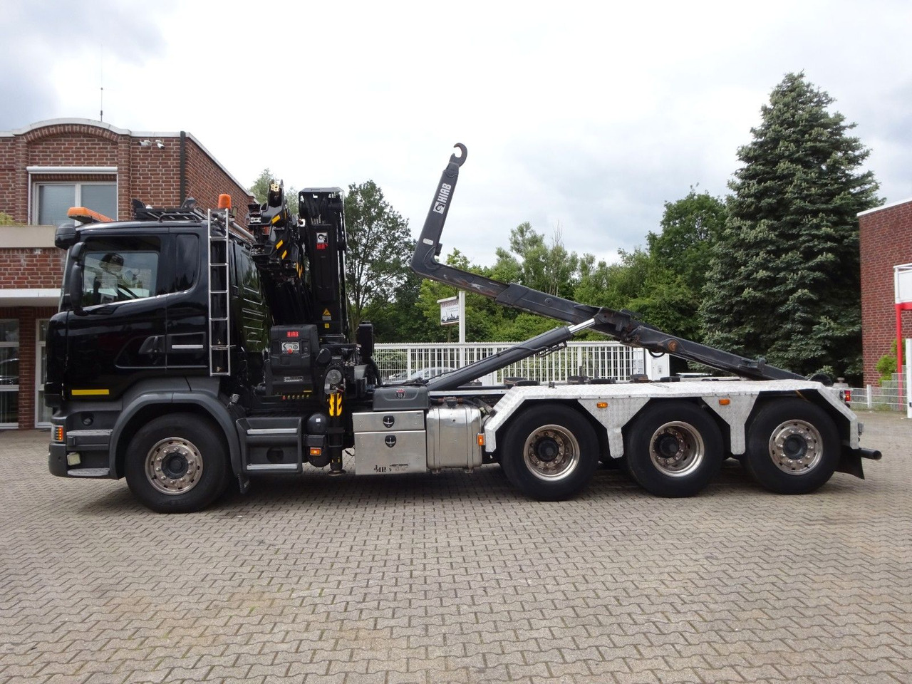 Kravas auto ar manipulatoru, Pacēlājs ar āķi Scania R490 Abroller + HIAB 302E-6 Bj.2021 !Kran TRIDEM Scania R490 Abroller + HIAB 302E-6 Bj.2021 !Kran TRIDEM: foto 7