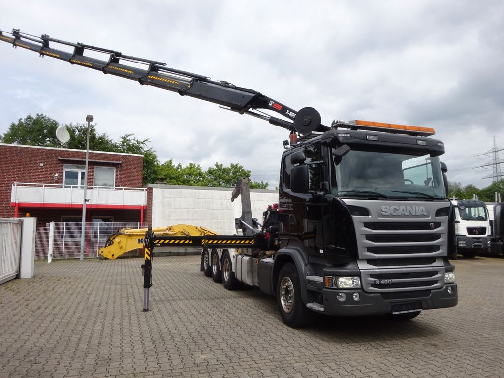 Scania R490 Abroller + HIAB 302E-6 Bj.2021 !Kran TRIDEM - Pacēlājs ar āķi, Kravas auto ar manipulatoru: foto 4 Scania R490 Abroller + HIAB 302E-6 Bj.2021 !Kran TRIDEM - Pacēlājs ar āķi, Kravas auto ar manipulatoru: foto 4