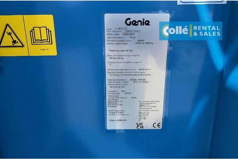 Jaunā Izlices pacēlājs Genie Z-34/22 IC | 2024: foto 7