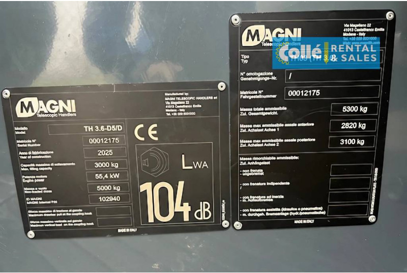 MAGNI TH 3.6 | 2025 līzingu MAGNI TH 3.6 | 2025: foto 15
