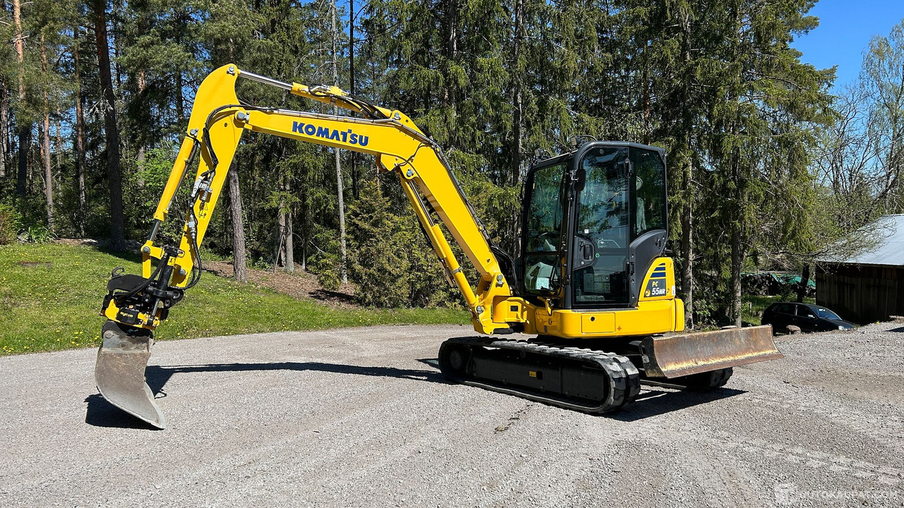 Kumitelakaivinkone Komatsu PC55MR, vm. 2021, sekä EC206 rototiltti, Lieto - Celtniecības tehnika: foto 1 Kumitelakaivinkone Komatsu PC55MR, vm. 2021, sekä EC206 rototiltti, Lieto - Celtniecības tehnika: foto 1