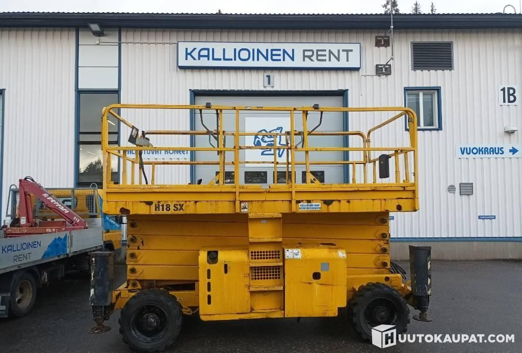 Haulotte H18 SX, scissor lift, 2005, Hyvinkää - Šķērveida pacēlājs: foto 1 Haulotte H18 SX, scissor lift, 2005, Hyvinkää - Šķērveida pacēlājs: foto 1