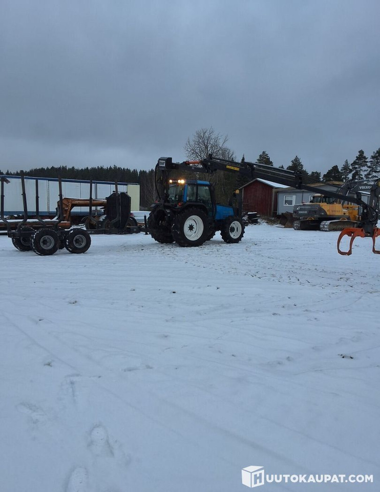 Valmet 6800 + PMF 850 crane + trailer BMF 9T, Leppävirta - Traktors: foto 5 Valmet 6800 + PMF 850 crane + trailer BMF 9T, Leppävirta - Traktors: foto 5