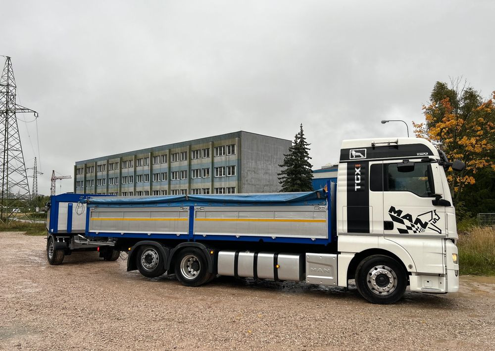 MAN TGX Tandem 1m burty TOP KOMPLET / ALUFELGI / zarejestrowany gotowy do pracy / przyczepa 18t / FULL OPCJA / 26.420 26.460 26.500 26.400 26.440 26.480 26.510 460 500 - Bortu kravas automašīna/ Platforma: foto 2 MAN TGX Tandem 1m burty TOP KOMPLET / ALUFELGI / zarejestrowany gotowy do pracy / przyczepa 18t / FULL OPCJA / 26.420 26.460 26.500 26.400 26.440 26.480 26.510 460 500 - Bortu kravas automašīna/ Platforma: foto 2