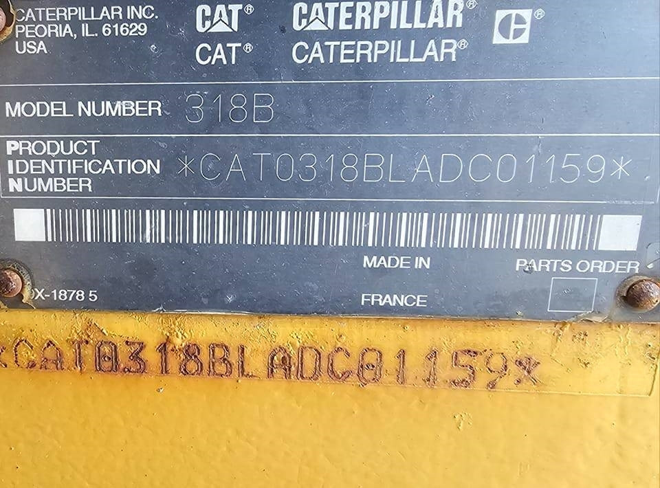 CAT 318 B L - Kāpurķēžu ekskavators: foto 1 CAT 318 B L - Kāpurķēžu ekskavators: foto 1