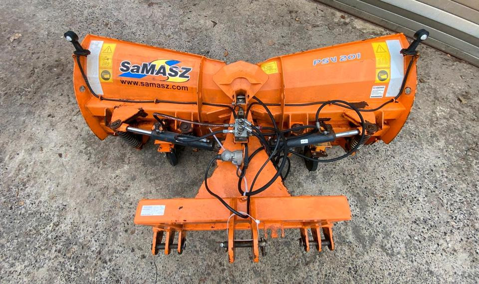 SaMASZ PSV 201 G V-Pflug Keilpflug Variopflug Schneeschieber Schneeschild Winterdienst Räumschild Schneepflug passend für Traktor Fronthydraulik - Sniega arkls: foto 5 SaMASZ PSV 201 G V-Pflug Keilpflug Variopflug Schneeschieber Schneeschild Winterdienst Räumschild Schneepflug passend für Traktor Fronthydraulik - Sniega arkls: foto 5