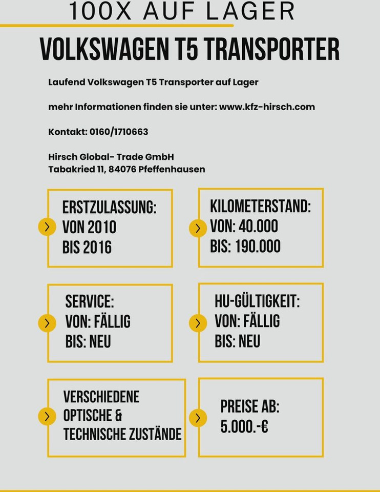 Volkswagen T5 Transporter 2.0TDI EU5*2xSchiebetüre*1.Hand* - Vieglā automašīna: foto 3 Volkswagen T5 Transporter 2.0TDI EU5*2xSchiebetüre*1.Hand* - Vieglā automašīna: foto 3