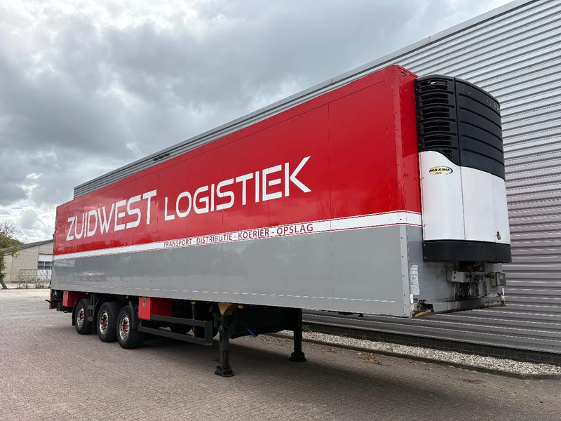 Schmitz Cargobull SKO 24 / SAV ASSEN / DHOLLANDIA 3000 kg / CARRIER MAXIMA 1300 / 1x stuuras / - Puspiekabe refrižerators: foto 1 Schmitz Cargobull SKO 24 / SAV ASSEN / DHOLLANDIA 3000 kg / CARRIER MAXIMA 1300 / 1x stuuras / - Puspiekabe refrižerators: foto 1
