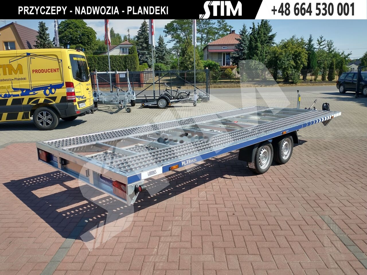 Lorries PL35-5521 - Piekabe autovedējs: foto 1 Lorries PL35-5521 - Piekabe autovedējs: foto 1