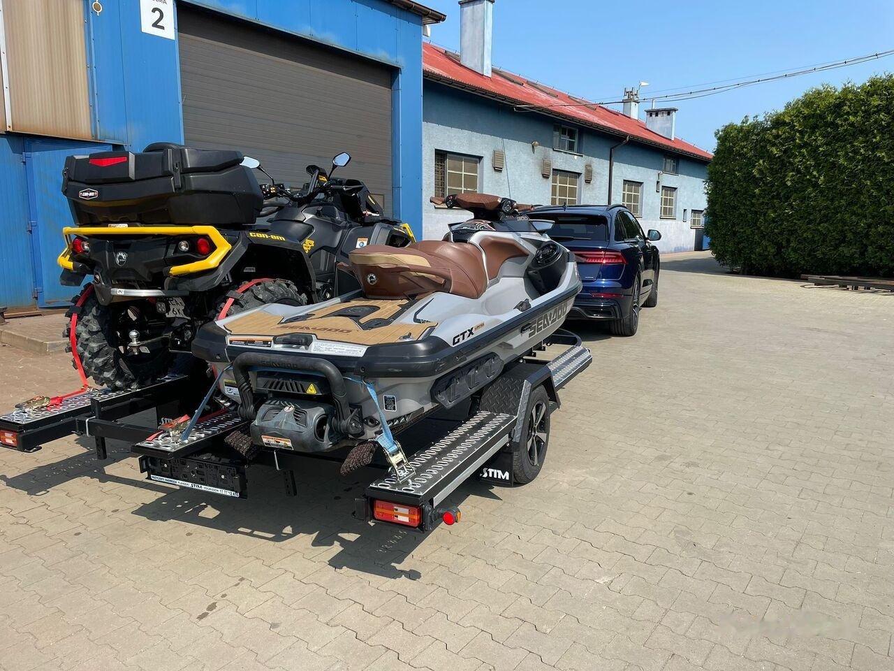 Stim L21-SWQ/1300 vr. B 2x skuter lub 2 x quad lub skuter i quad - Laivu piekabe: foto 1 Stim L21-SWQ/1300 vr. B 2x skuter lub 2 x quad lub skuter i quad - Laivu piekabe: foto 1