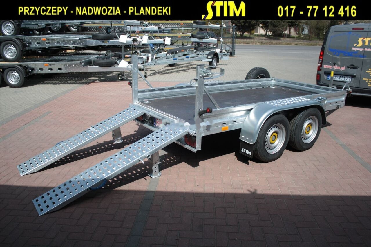 Jaunā Celtniecības tehnikas piekabe Stim S22, przyczepa do przewozu sprzętu budowlanego: foto 10