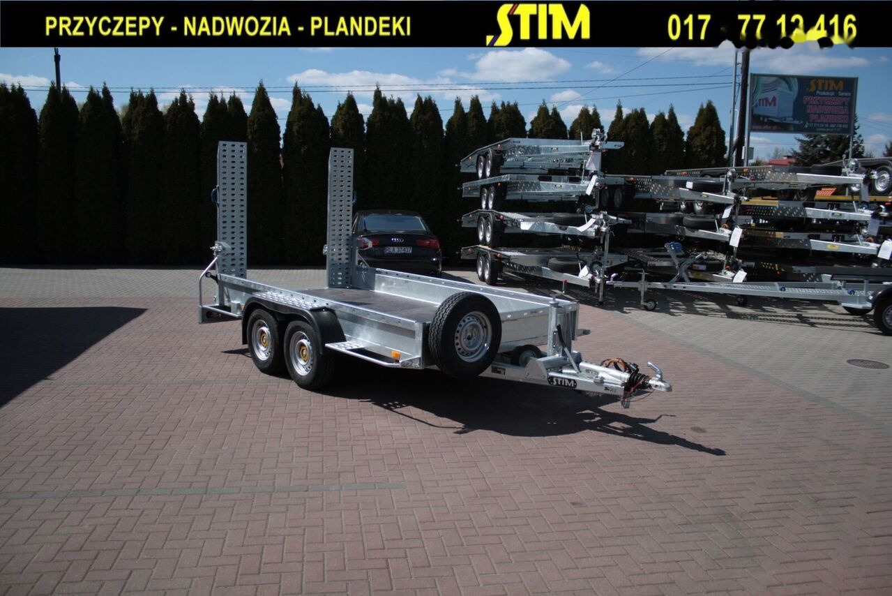 Jaunā Celtniecības tehnikas piekabe Stim S22, przyczepa do przewozu sprzętu budowlanego: foto 8