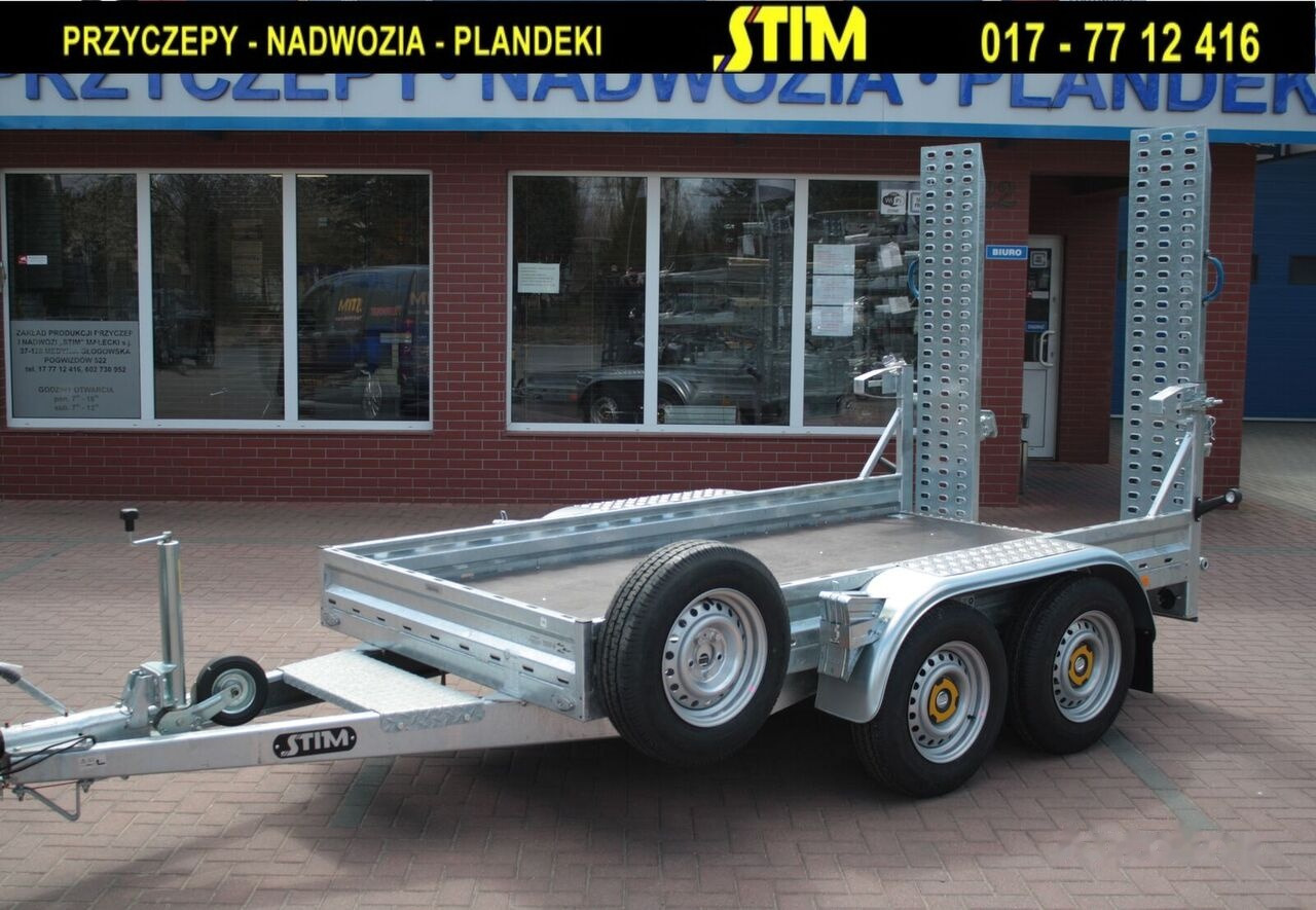 Jaunā Celtniecības tehnikas piekabe Stim S22, przyczepa do przewozu sprzętu budowlanego: foto 9