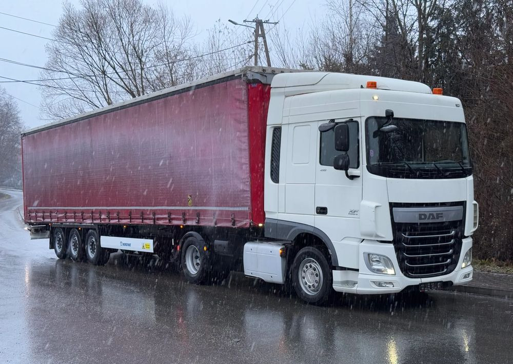 DAF * Zestaw * DAF 106 Euro 6 + Naczepa Krone * Bardzo Dobry Stan - Kravas automašīna ar tentu: foto 2 DAF * Zestaw * DAF 106 Euro 6 + Naczepa Krone * Bardzo Dobry Stan - Kravas automašīna ar tentu: foto 2