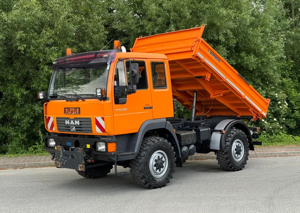 MAN * MAN 10-220 * Kiper Wywrotka Meiller * 4x4 * Zimowe Utrzymanie * Unimog * - Kravas automašīna pašizgāzējs: foto 1 MAN * MAN 10-220 * Kiper Wywrotka Meiller * 4x4 * Zimowe Utrzymanie * Unimog * - Kravas automašīna pašizgāzējs: foto 1