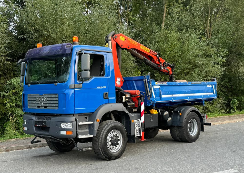 Kravas automašīna pašizgāzējs MAN * MAN 18 280 * KIPER WYWROTKA * 4x4 * HDS Palfinger  120 STAN BARDZO DOBRY * Sprowadzony: foto 13