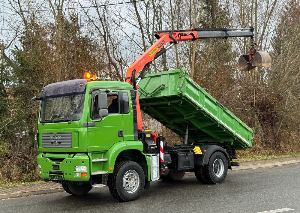 MAN * MAN TGA 18-360 * Kiper Wywrotka * 4x2 * Kran Palfinger PK 9501 Sprowadzony - Kravas automašīna pašizgāzējs: foto 1 MAN * MAN TGA 18-360 * Kiper Wywrotka * 4x2 * Kran Palfinger PK 9501 Sprowadzony - Kravas automašīna pašizgāzējs: foto 1