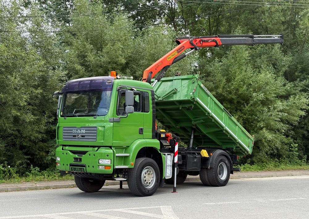 MAN * MAN TGA 18-360 * Kiper Wywrotka * 4x2 * Kran Palfinger PK 9501 Sprowadzony - Kravas automašīna pašizgāzējs: foto 1 MAN * MAN TGA 18-360 * Kiper Wywrotka * 4x2 * Kran Palfinger PK 9501 Sprowadzony - Kravas automašīna pašizgāzējs: foto 1
