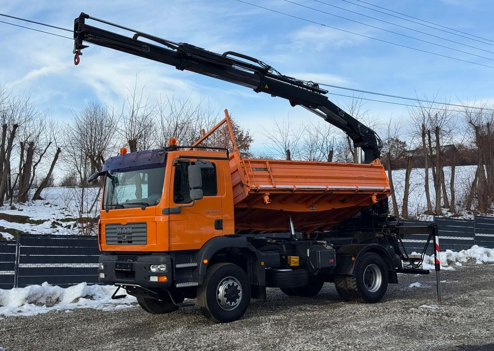 MAN * TGM 18-330 MAN 4x4 HDS Hiab 122 * Kiper Wywrotka * Bardzo Dobry Stan - Kravas automašīna pašizgāzējs: foto 1 MAN * TGM 18-330 MAN 4x4 HDS Hiab 122 * Kiper Wywrotka * Bardzo Dobry Stan - Kravas automašīna pašizgāzējs: foto 1