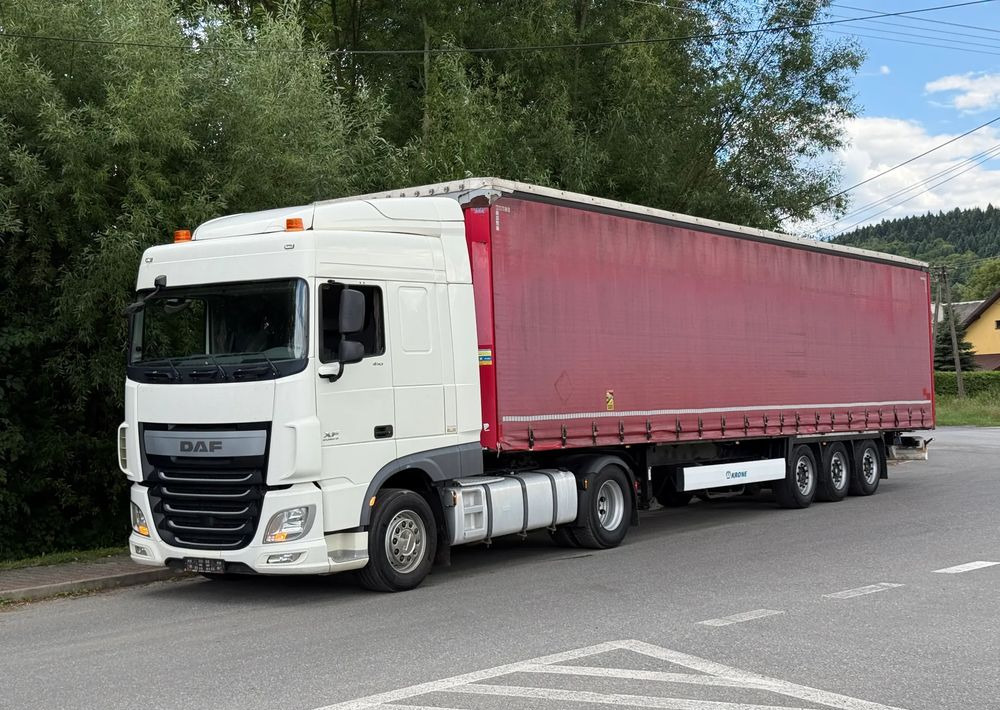 DAF * Zestaw * DAF 106 Euro 6 + Naczepa Krone * Bardzo Dobry Stan - Vilcējs, Tenta puspiekabe: foto 1 DAF * Zestaw * DAF 106 Euro 6 + Naczepa Krone * Bardzo Dobry Stan - Vilcējs, Tenta puspiekabe: foto 1