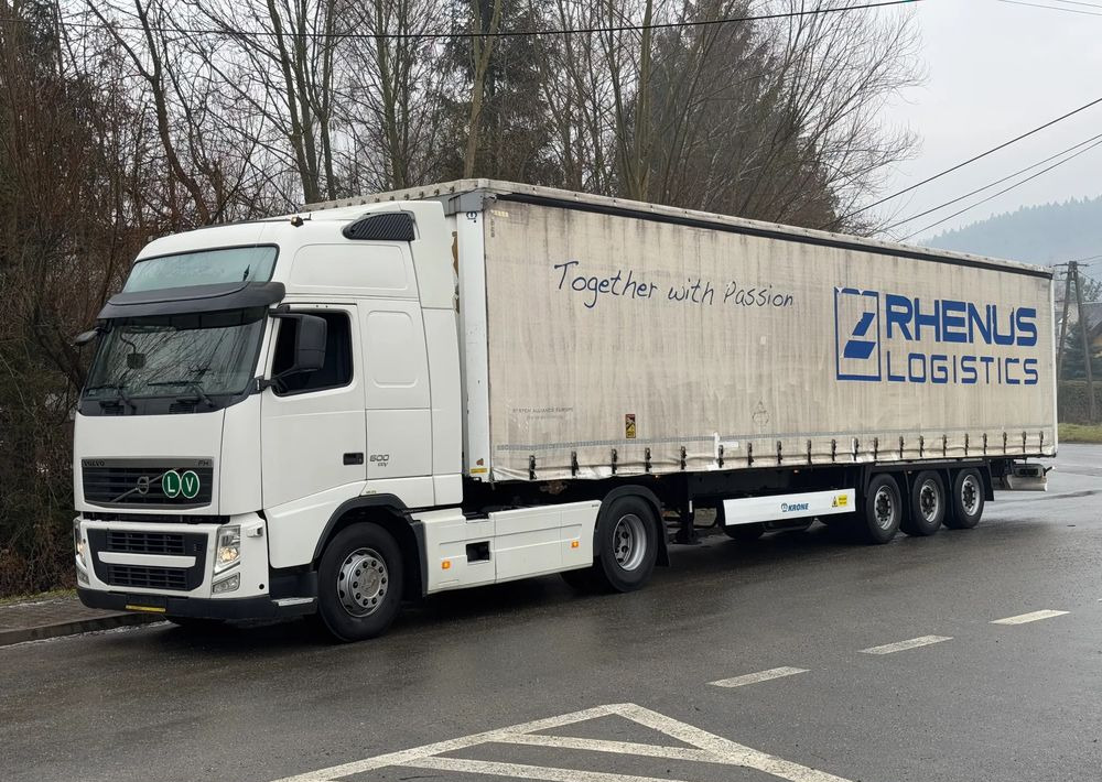 Volvo * Zestaw * Volvo FH 500 + Naczepa Krone * Bardzo Dobry Stan - Kravas automašīna ar tentu: foto 1 Volvo * Zestaw * Volvo FH 500 + Naczepa Krone * Bardzo Dobry Stan - Kravas automašīna ar tentu: foto 1