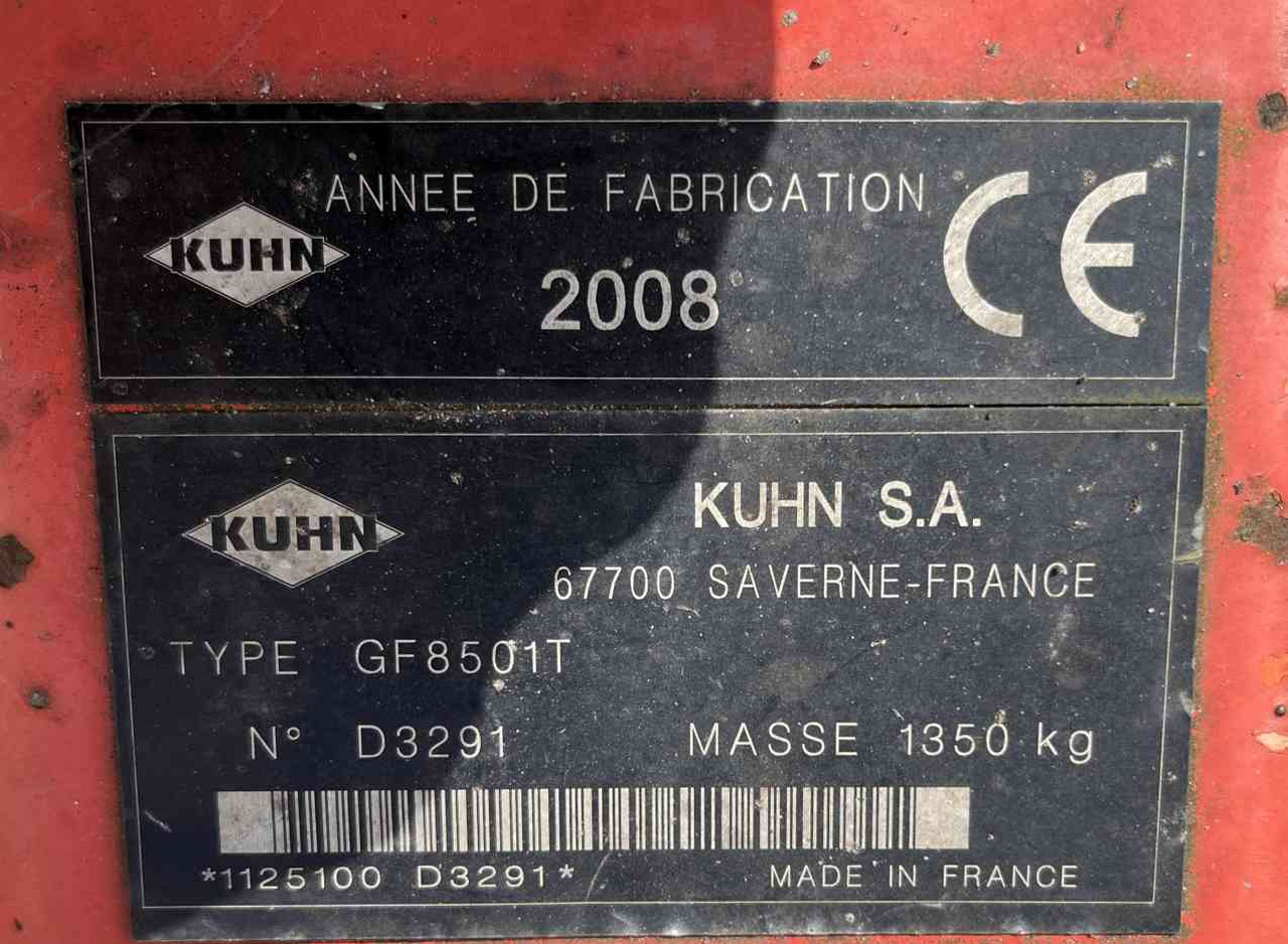 Kuhn GF 8501T Tedder Schudder Kreiselheuer weidebouwmachines - Vālotājs/ Ārdītājs: foto 4 Kuhn GF 8501T Tedder Schudder Kreiselheuer weidebouwmachines - Vālotājs/ Ārdītājs: foto 4