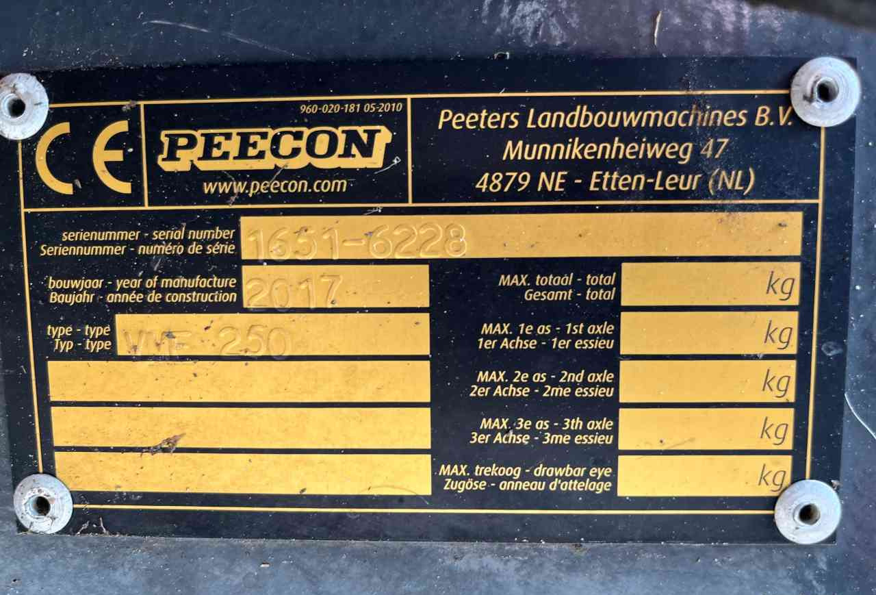 Peecon VME 250 Voermengwagen voermachines līzingu Peecon VME 250 Voermengwagen voermachines: foto 8
