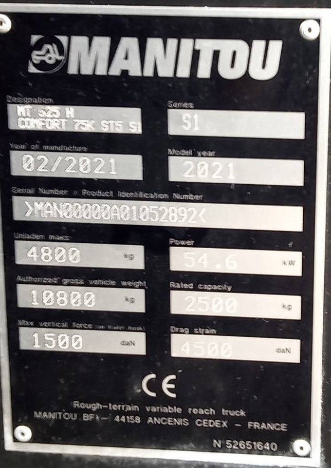 Teleskopiskais iekrāvējs Manitou MT 625 H (66): foto 9 Teleskopiskais iekrāvējs Manitou MT 625 H (66): foto 9