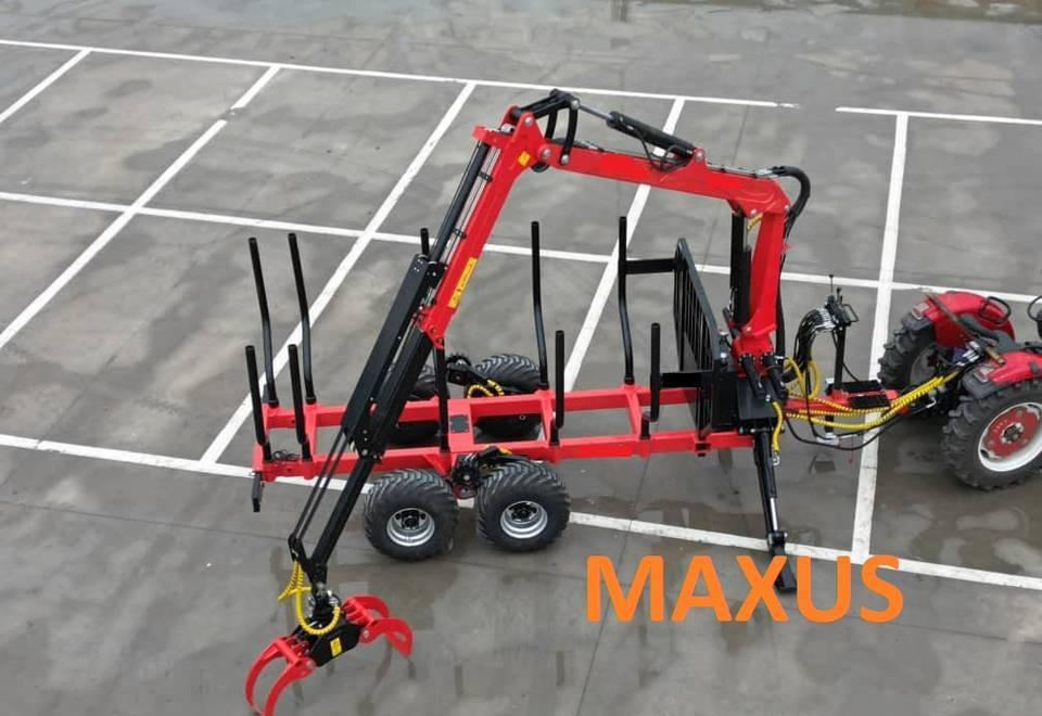 NEW MAXUS 8t Forest Trailer with 2-ton Crane Warranty up to 10 YEARS НОВА прицепа лісова 8т Журавль 2т MAXUS Гарантія до 10 РОКІВ NOWA przyczepa leśna 8t Żuraw 2t MAXUS Gwarancja do 10 LAT - Meža piekabe: foto 3 NEW MAXUS 8t Forest Trailer with 2-ton Crane Warranty up to 10 YEARS НОВА прицепа лісова 8т Журавль 2т MAXUS Гарантія до 10 РОКІВ NOWA przyczepa leśna 8t Żuraw 2t MAXUS Gwarancja do 10 LAT - Meža piekabe: foto 3