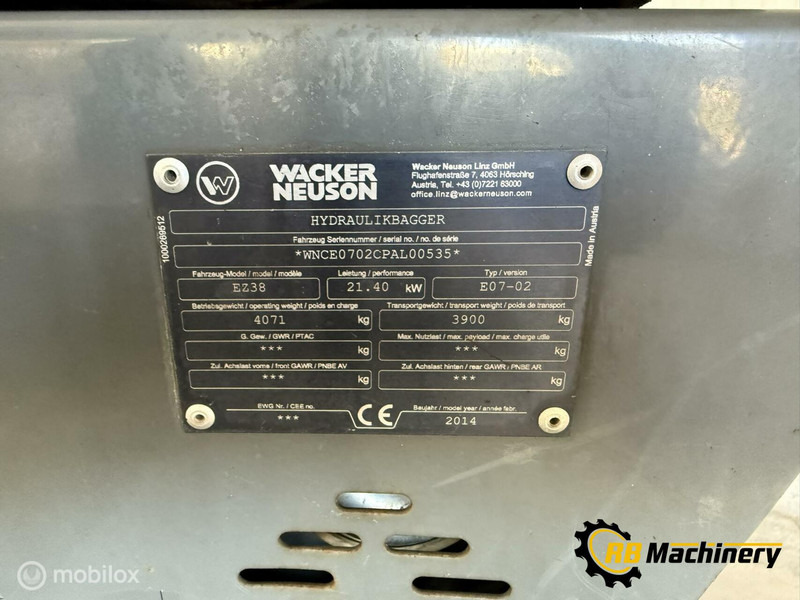 Ekskavators WackerNeuson EZ38: foto 7