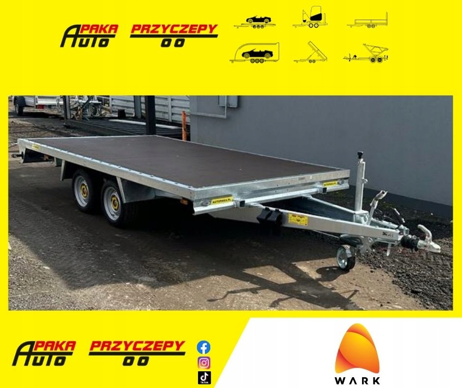 PLATFORMY PRZYCZEPA 4x2 WARK DMC 2700 / WARK 4x2 Platform Trailer DMC 2700 - Bortu piekabe/ Platforma: foto 1 PLATFORMY PRZYCZEPA 4x2 WARK DMC 2700 / WARK 4x2 Platform Trailer DMC 2700 - Bortu piekabe/ Platforma: foto 1