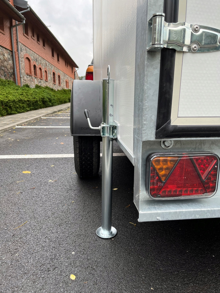 Jaunā Piekabe slēgtā virsbūve PRZYCZEPA KONTENER CARGO BOX 2,6 x 1,5 ZABUDOWANA / CARGO CONTAINER TRAILER BOX 2.6 x 1.5 ENCLOSED: foto 8