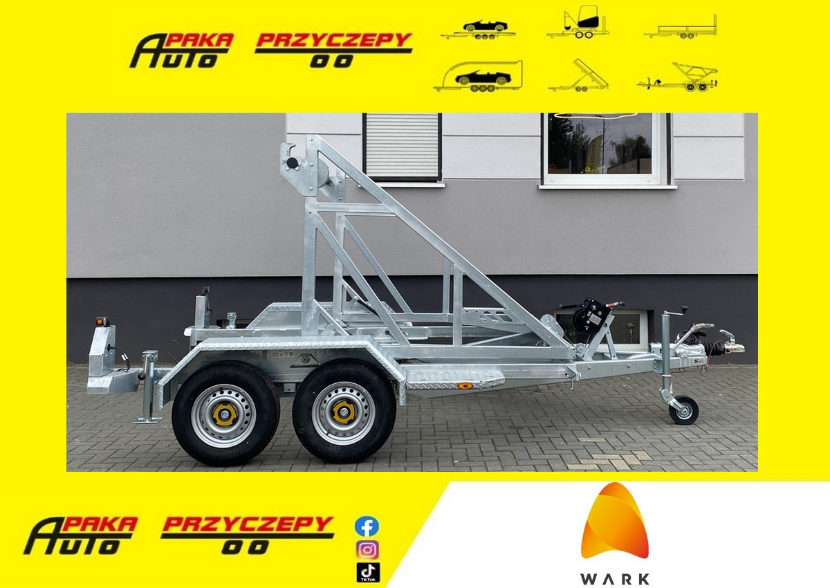 PRZYCZEPA WARK KABLOWA POD BĘBEN KABLOWY DMC 2700KG / WARK Cable Trailer for Cable Drum DMC 2700KG - Piekabe kabeļu vedējs: foto 1 PRZYCZEPA WARK KABLOWA POD BĘBEN KABLOWY DMC 2700KG / WARK Cable Trailer for Cable Drum DMC 2700KG - Piekabe kabeļu vedējs: foto 1