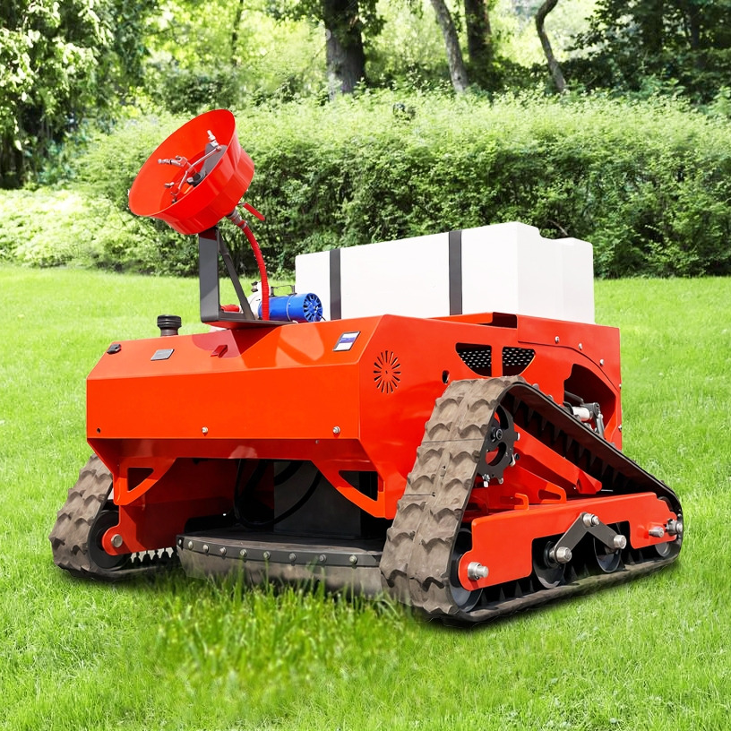 LEZUM LD1000 Multi-function remote control lawn mower Track crawler gasoline gas All-terrain Agricultural Sprayers Pesticide spraying lawn mower for sale - Zāles pļāvējs: foto 1 LEZUM LD1000 Multi-function remote control lawn mower Track crawler gasoline gas All-terrain Agricultural Sprayers Pesticide spraying lawn mower for sale - Zāles pļāvējs: foto 1