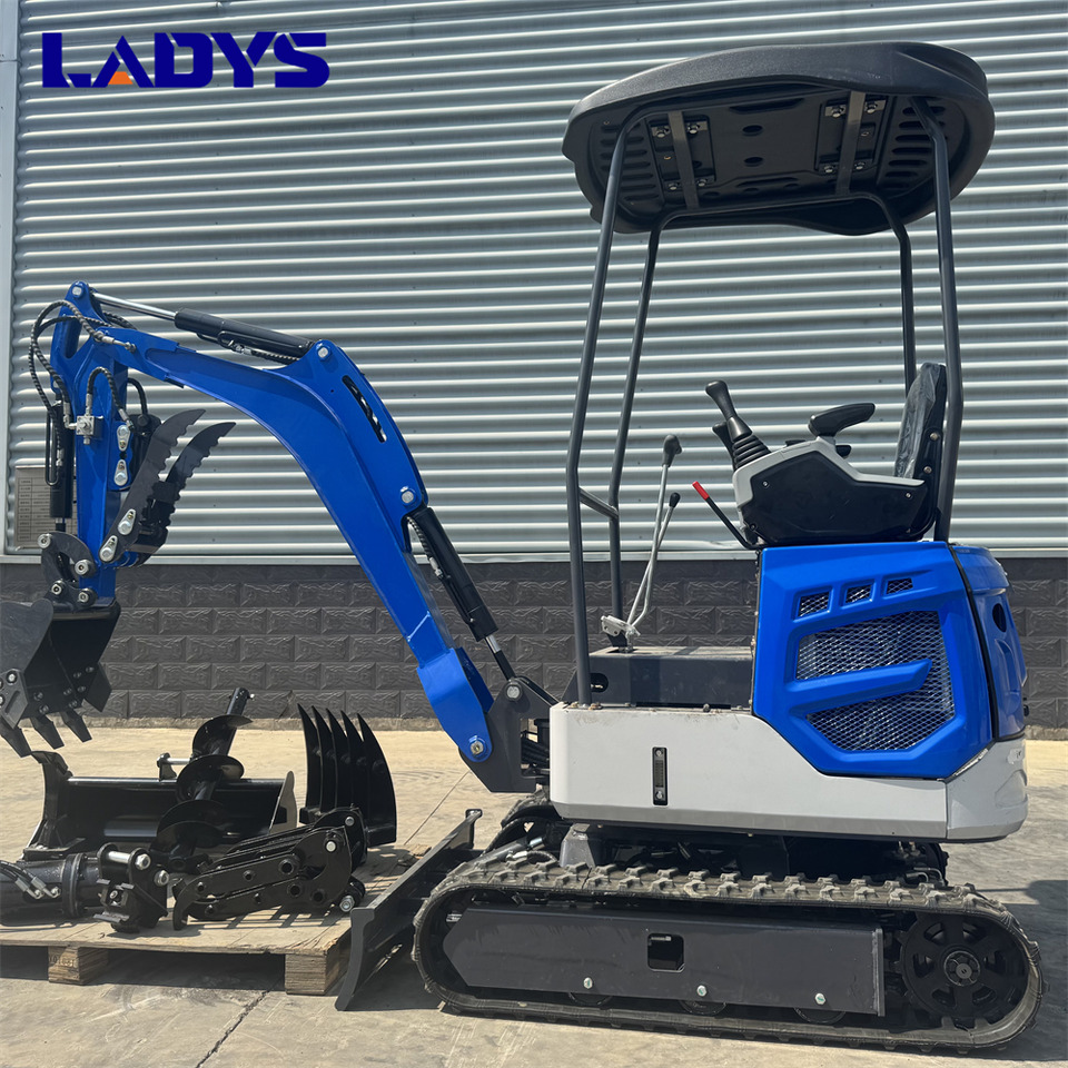 LADYS DY18Mini Excavator Digger Miniexcavadora EPA Kubota Engine Mini Excavator For Sale With Mini Excavator Attachment Set - Kāpurķēžu ekskavators: foto 1 LADYS DY18Mini Excavator Digger Miniexcavadora EPA Kubota Engine Mini Excavator For Sale With Mini Excavator Attachment Set - Kāpurķēžu ekskavators: foto 1