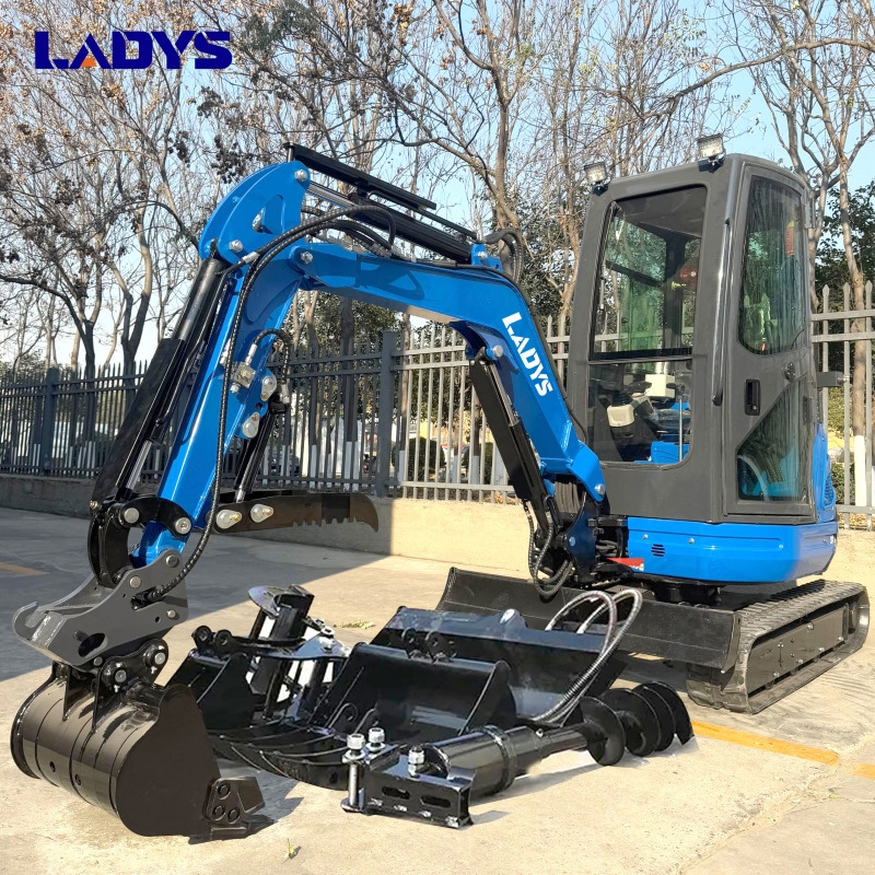 LADYS DY25U Mini Excavator Digger Miniexcavadora EPA Kubota Engine Mini Excavator For Sale With Mini Excavator Attachment Set - Kāpurķēžu ekskavators: foto 1 LADYS DY25U Mini Excavator Digger Miniexcavadora EPA Kubota Engine Mini Excavator For Sale With Mini Excavator Attachment Set - Kāpurķēžu ekskavators: foto 1