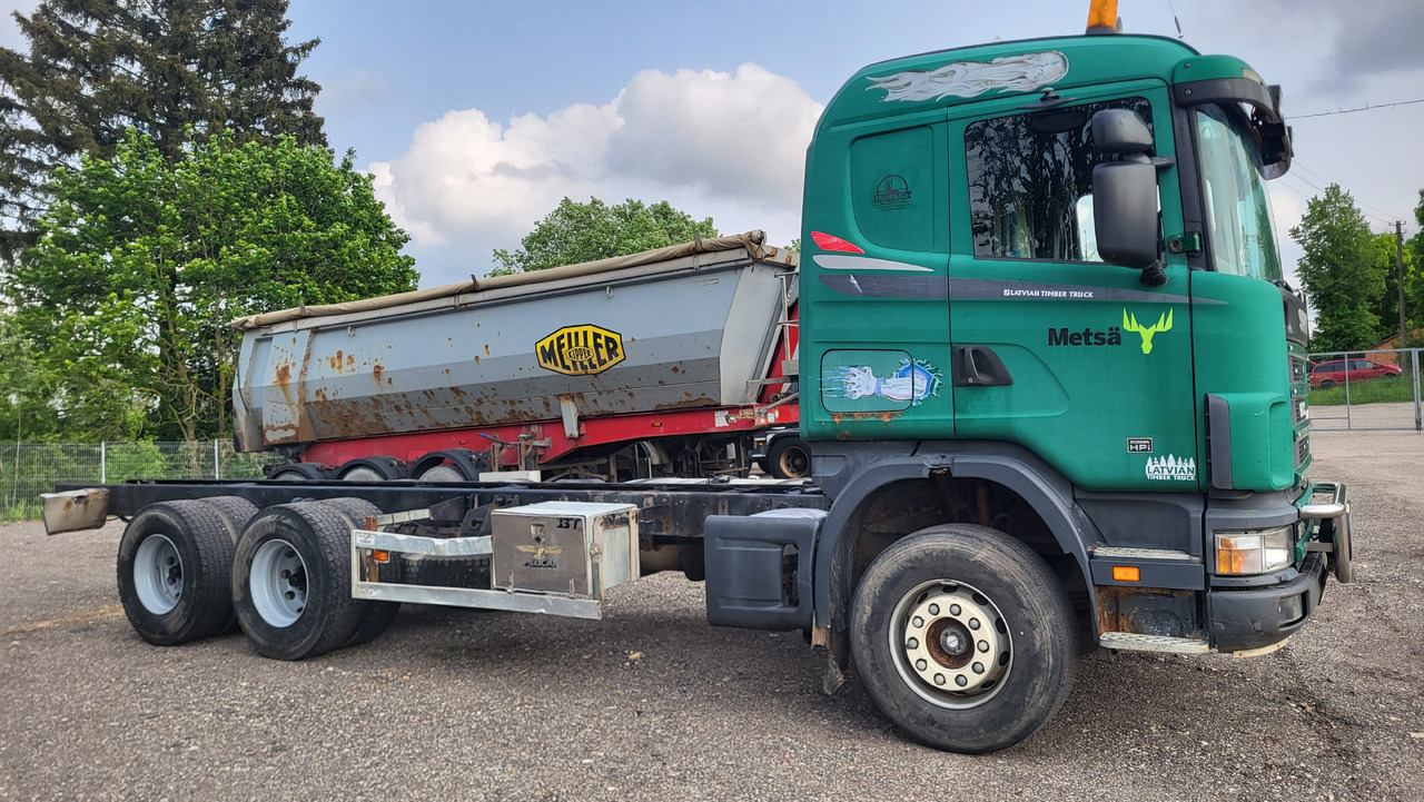 SCANIA R124 420 6X4 - Šasija kravas automašīna: foto 4 SCANIA R124 420 6X4 - Šasija kravas automašīna: foto 4