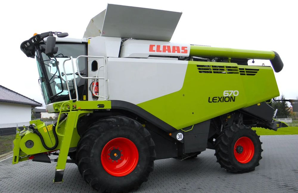 Claas Lexion 670 2019 Rok, Heder V 770, Najbogatsza Wersja, Nie Malowany, Stan Idealny - Labības kombains: foto 3 Claas Lexion 670 2019 Rok, Heder V 770, Najbogatsza Wersja, Nie Malowany, Stan Idealny - Labības kombains: foto 3