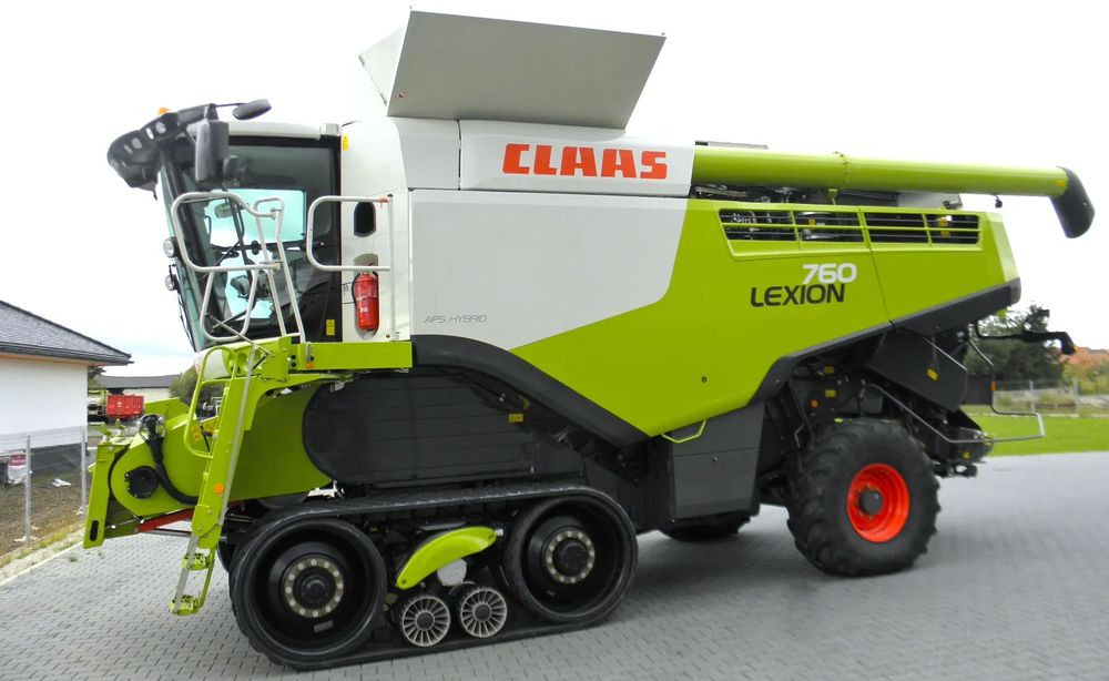 Claas Lexion 760 Terra Trac 2015 Rok, 1900 motgodzin, Heder V 930 2019 Rok, Najbogatsza Wersja, Nie Malowany, Stan Idealny - Labības kombains: foto 4 Claas Lexion 760 Terra Trac 2015 Rok, 1900 motgodzin, Heder V 930 2019 Rok, Najbogatsza Wersja, Nie Malowany, Stan Idealny - Labības kombains: foto 4