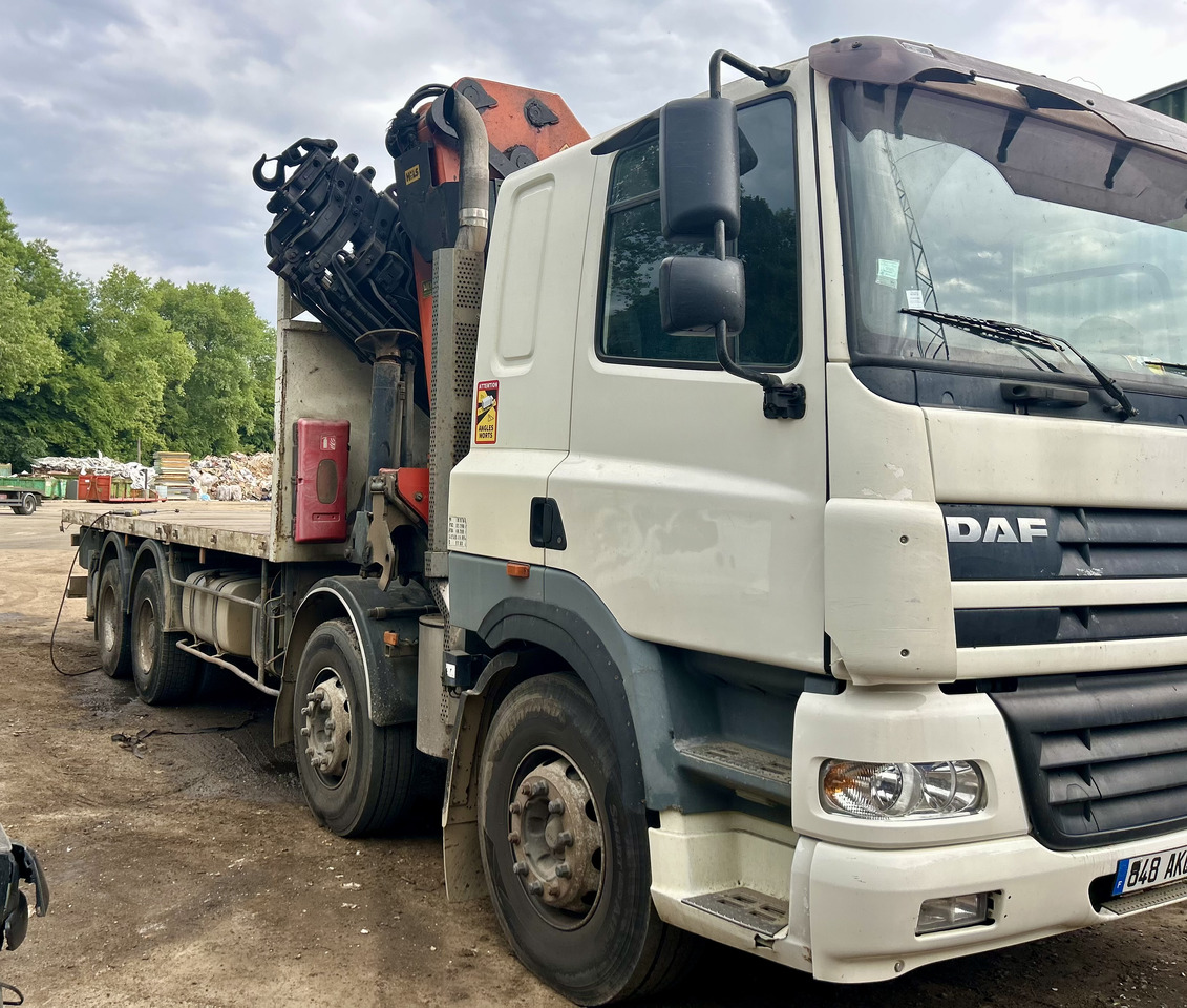 DAF Cf85 380 8x4 plateau grue Palfinger pk44002 - Bortu kravas automašīna/ Platforma, Kravas auto ar manipulatoru: foto 2 DAF Cf85 380 8x4 plateau grue Palfinger pk44002 - Bortu kravas automašīna/ Platforma, Kravas auto ar manipulatoru: foto 2