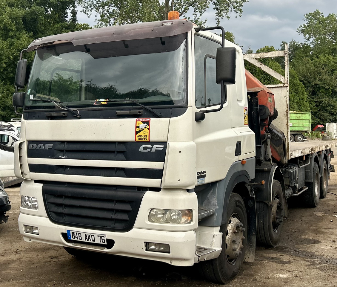 DAF Cf85 380 8x4 plateau grue Palfinger pk44002 - Bortu kravas automašīna/ Platforma, Kravas auto ar manipulatoru: foto 1 DAF Cf85 380 8x4 plateau grue Palfinger pk44002 - Bortu kravas automašīna/ Platforma, Kravas auto ar manipulatoru: foto 1
