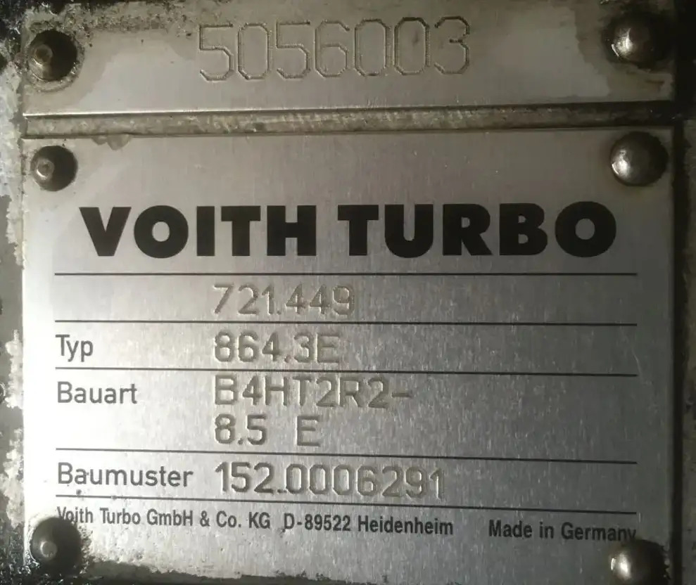 Mercedes-Benz Voith 864.3E B4HT2R2 -8.5E Mercedes Citaro Getriebe 721.449 - Transmisija - Autobuss: foto 2 Mercedes-Benz Voith 864.3E B4HT2R2 -8.5E Mercedes Citaro Getriebe 721.449 - Transmisija - Autobuss: foto 2