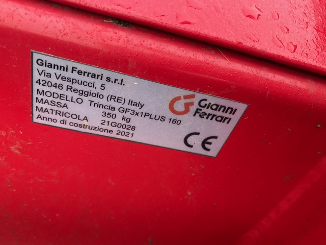GIANNI FERRARI BROY 3/1 155 TUR - Zāles pļāvējs: foto 2 GIANNI FERRARI BROY 3/1 155 TUR - Zāles pļāvējs: foto 2